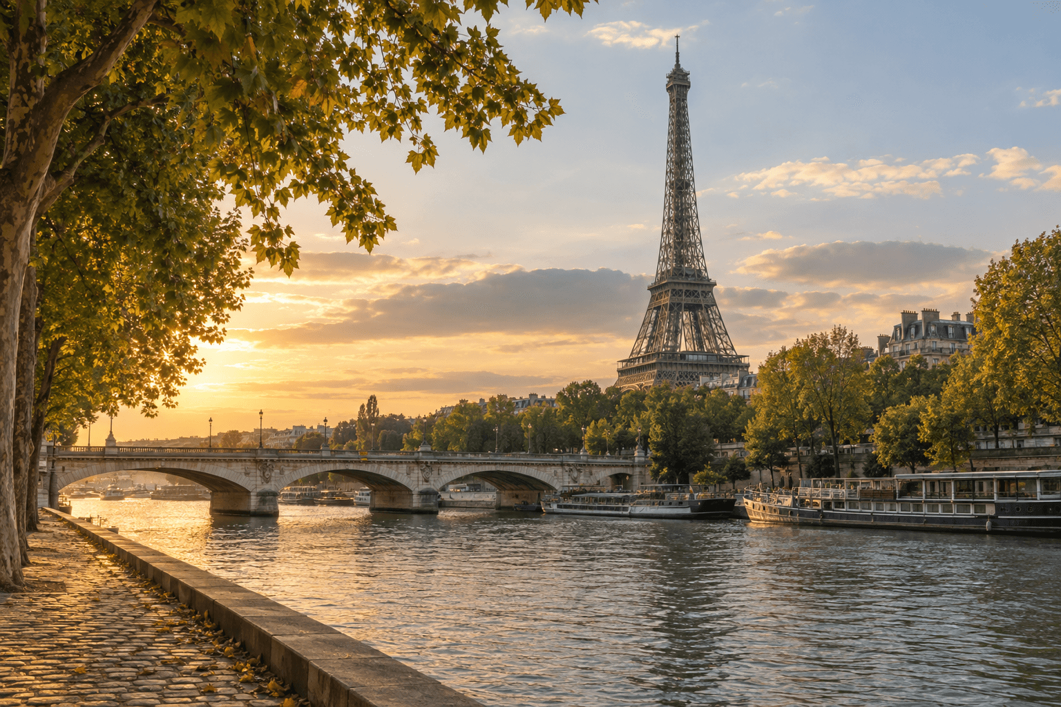 AI illustration: The Seine, Paris, France