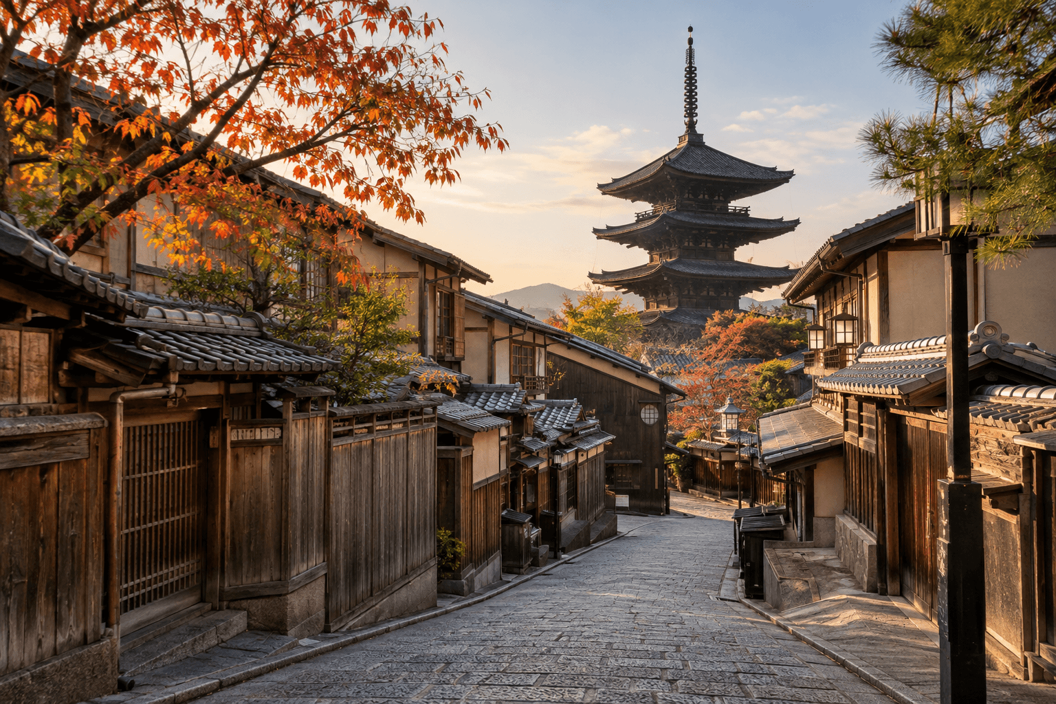 AI illustration: Higashiyama, Kyoto, Japan
