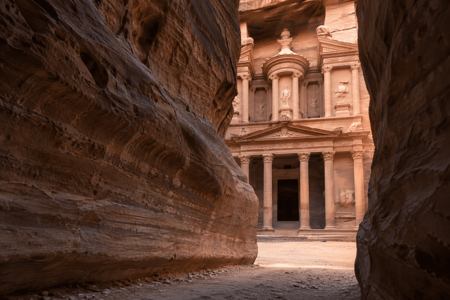 AI illustration: Al-Khazneh, Petra, Jordan