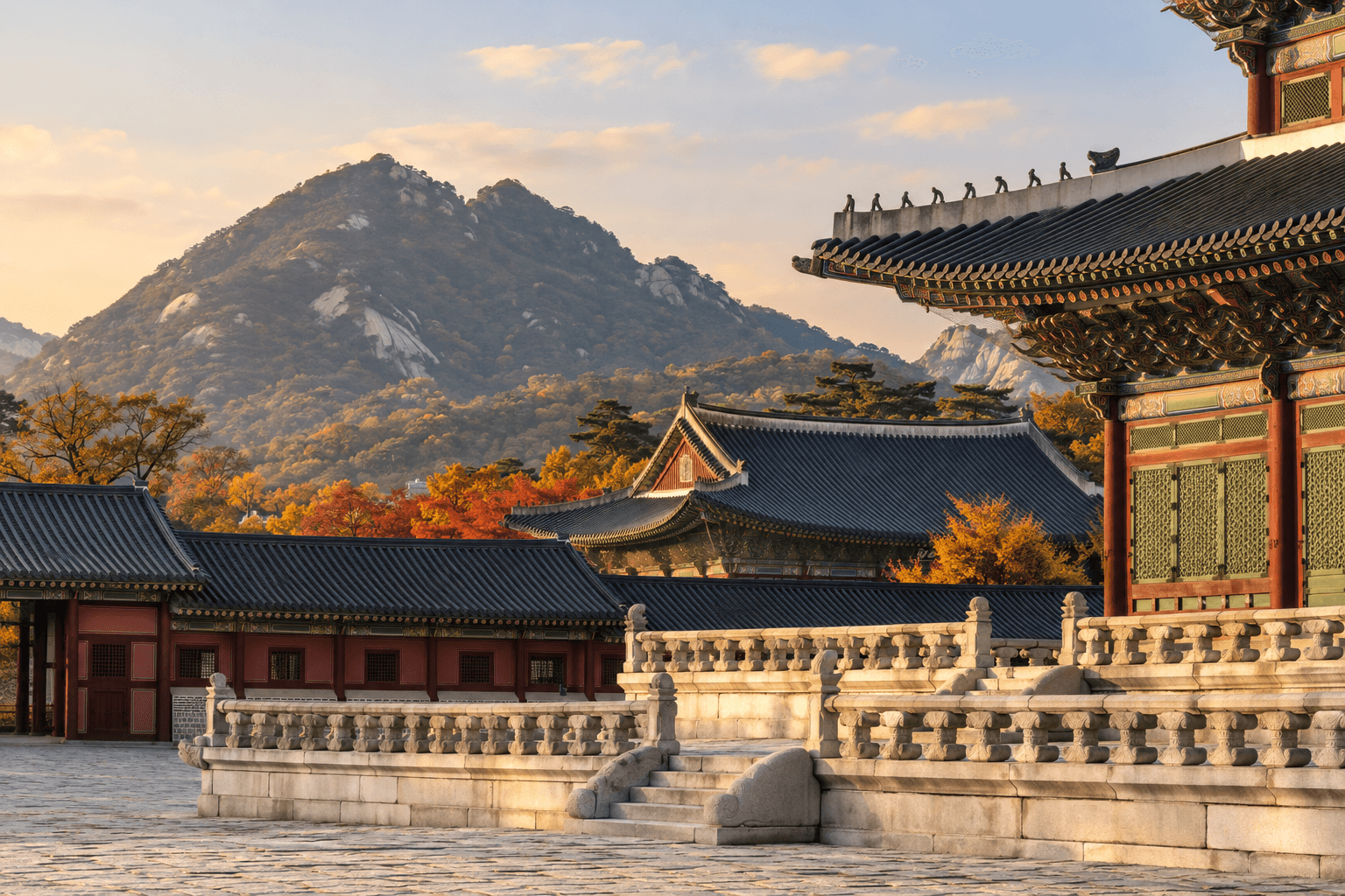 AI illustration: Gyeongbokgung, Seoul, South Korea