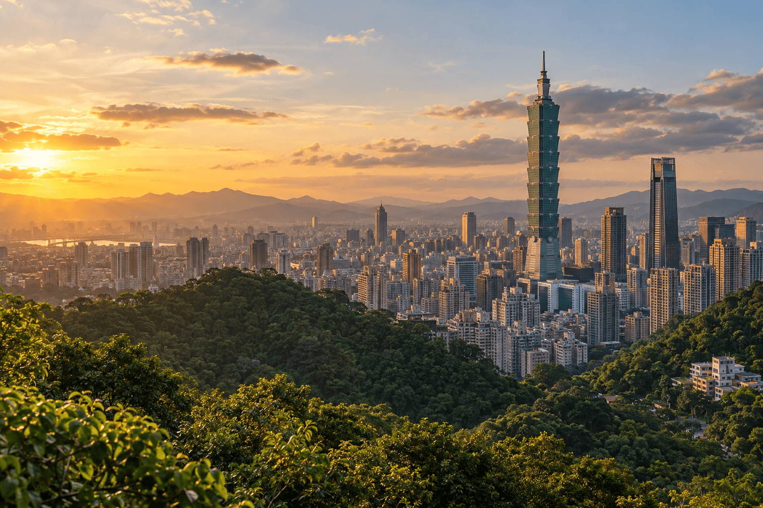 AI illustration: Taipei, Taiwan